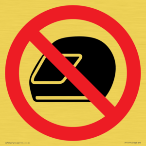 P920 Prohibition: No motorcycle helmets